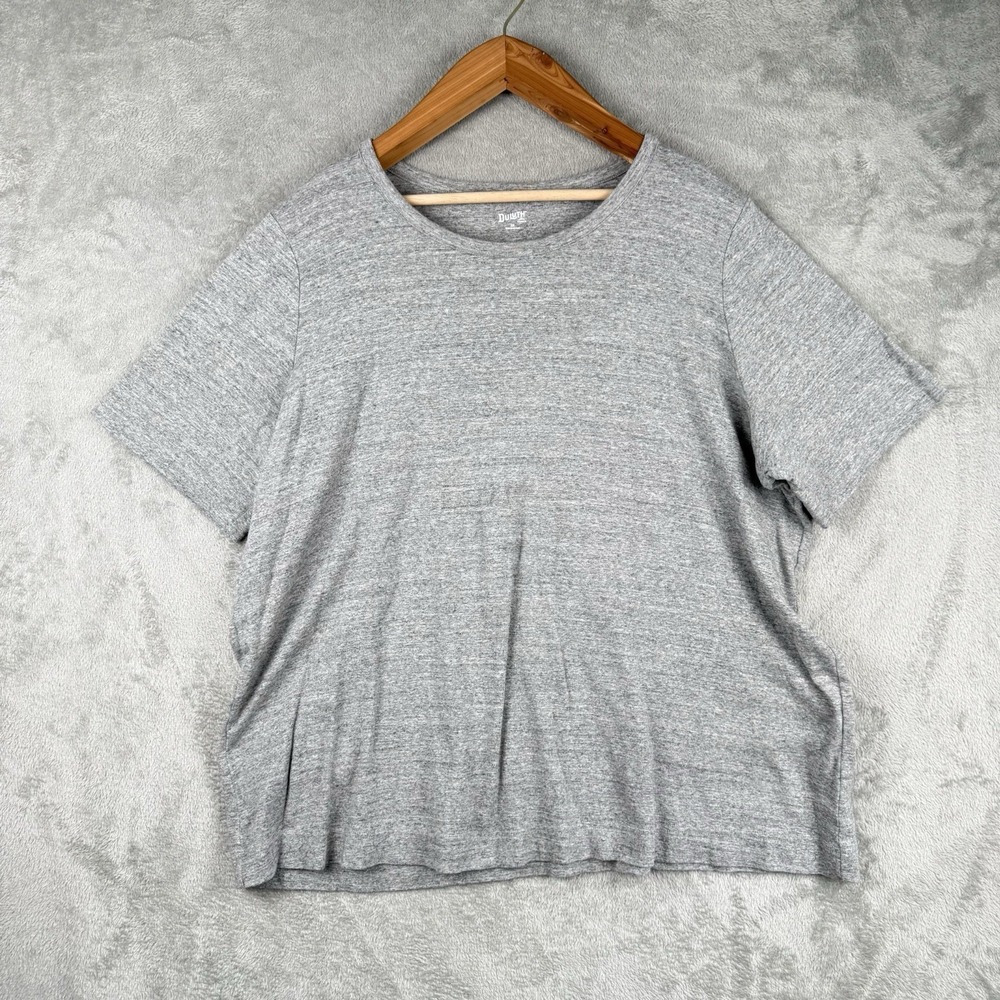 Duluth Trading Co Casual Shirt Lot of 2 Womens 3X Pink Gray Basic Staple Cotton - Picture 6 of 12